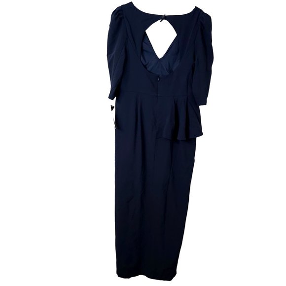 Women's Size 16 Aidan Mattox Gown With Peplum NWT - Picture 3 of 11